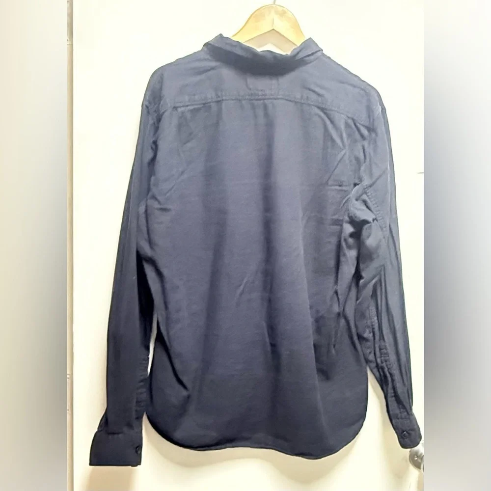 J. Crew Dark Blue Casual Button-Down Shirt Size XL